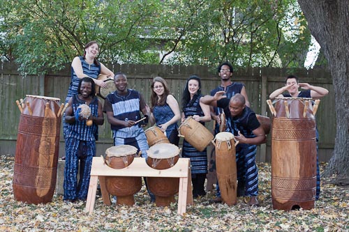 The members of Atimevu Dance & Drum. Photo by Brittany Radocha
