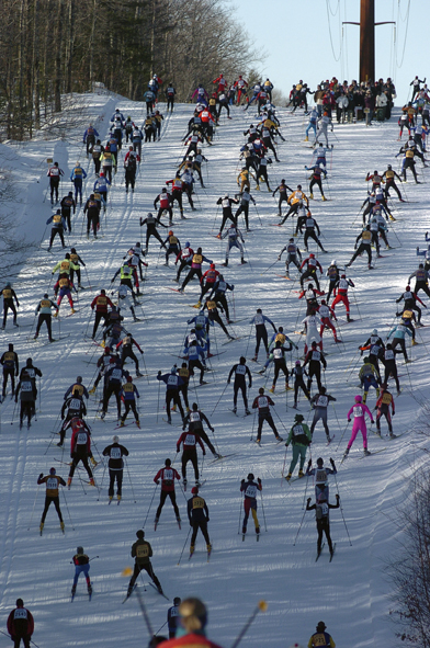 A group shot of the skiers. Photo by Brett Morgan