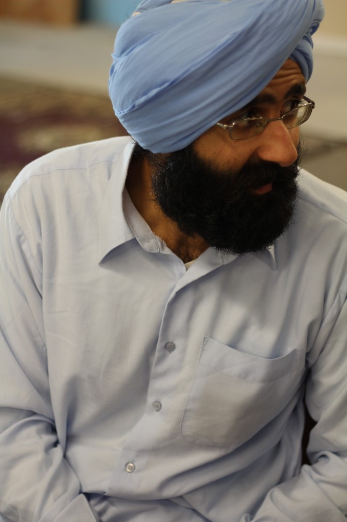 Kanwardeep "Guggi" Singh Kaleka teaches Punjabi classes for the many children at the Sikh Temple of Wisconsin.