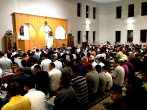 mosque during prayer