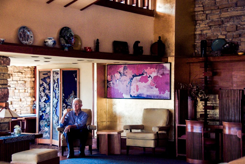 Tony Puttnam has lived in this Frank Lloyd Wright house for 63 years.