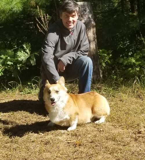 Nathaniel Lentz and dog Lobito